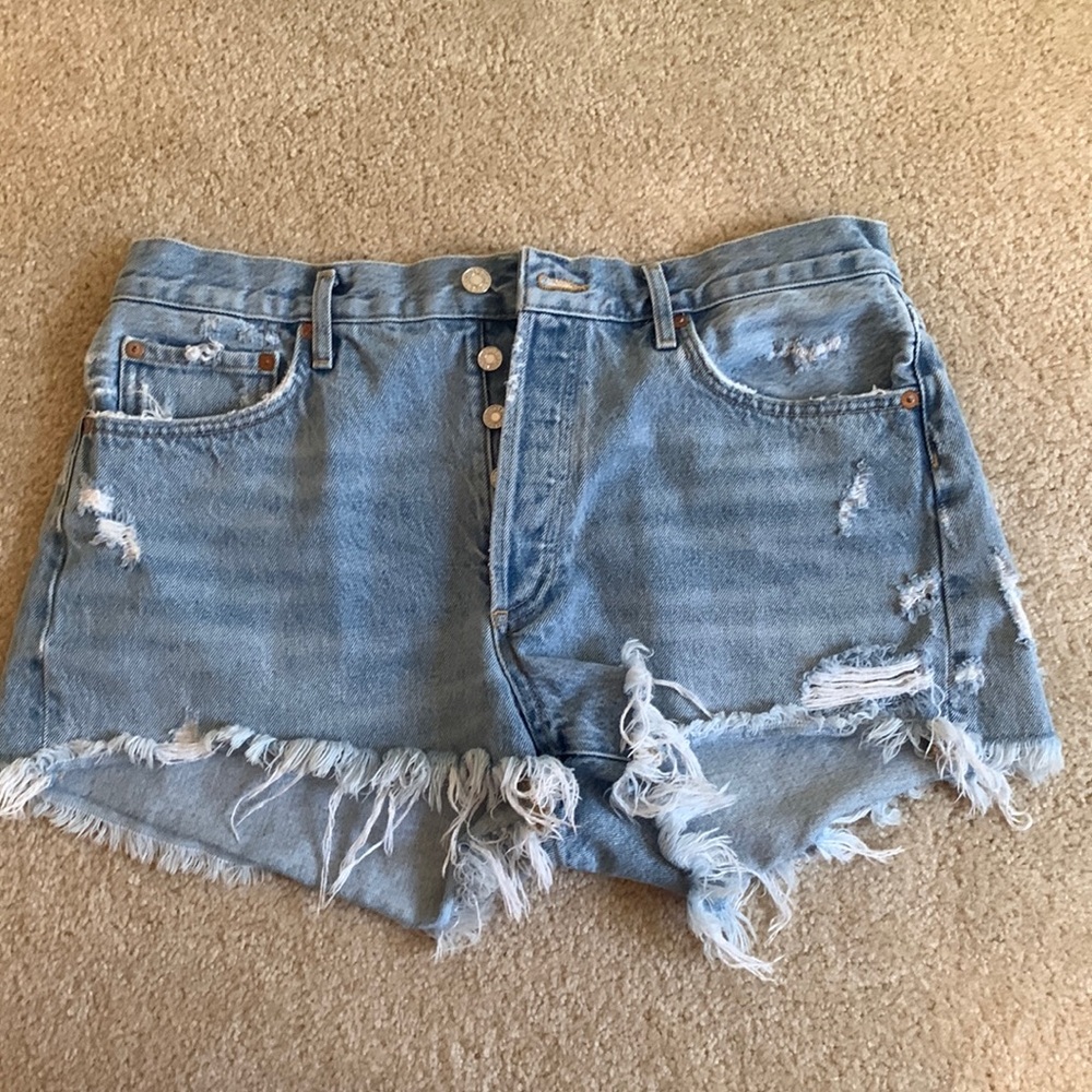 Agolde Parker denim shorts NWOT